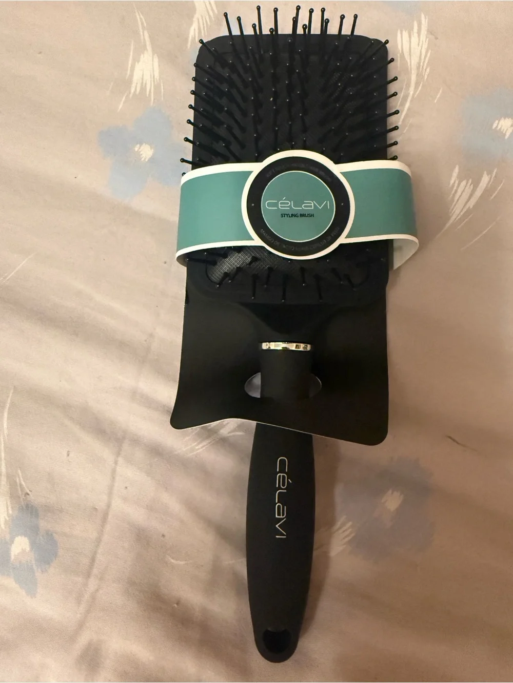 Célavi Soft Touch Handle Hair Brush Black